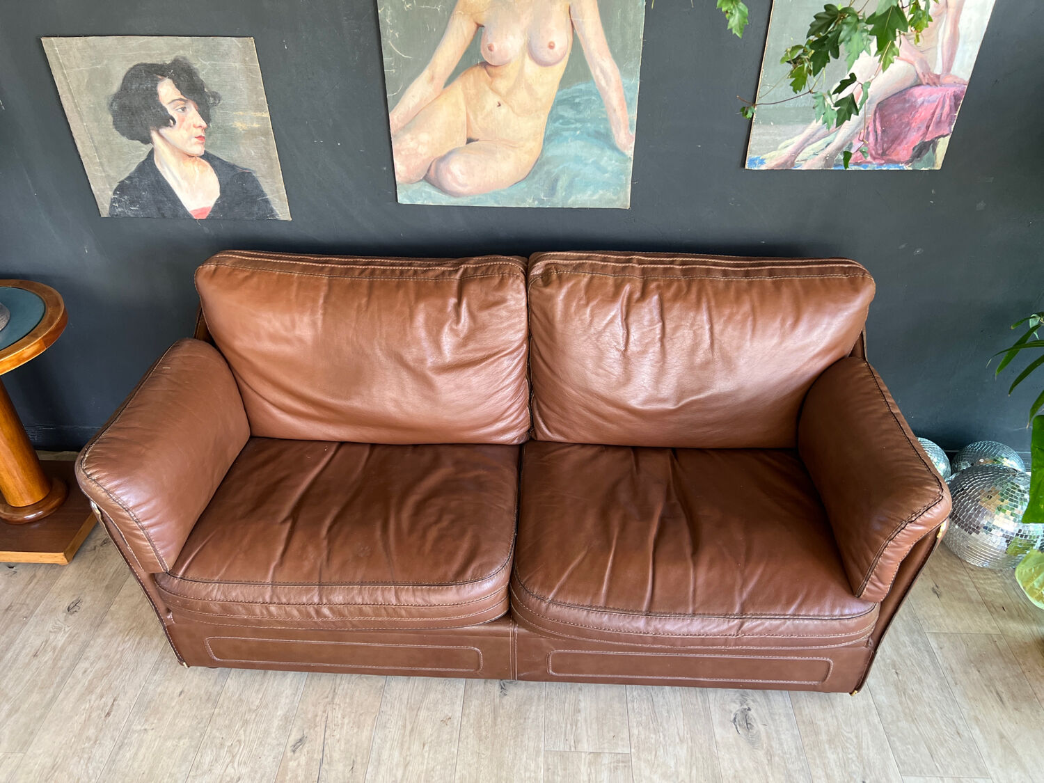 Leather couch