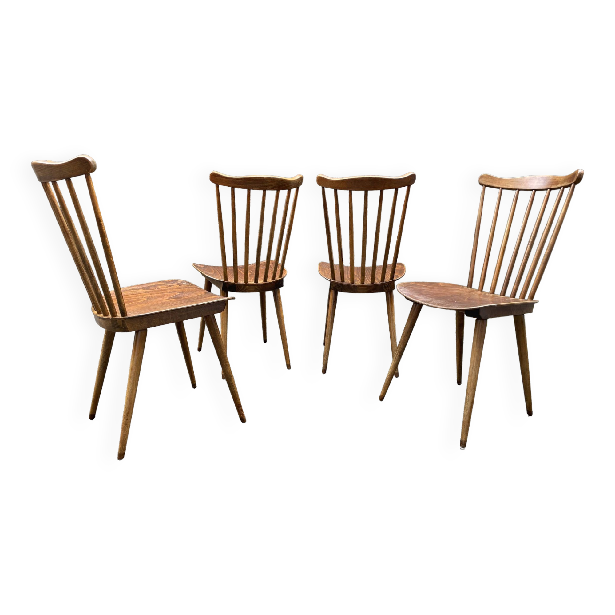 Set of 4 Menuet Baumann chairs