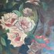 Tableau de pietr alberti, bouquet de fleurs (roses) nature morte