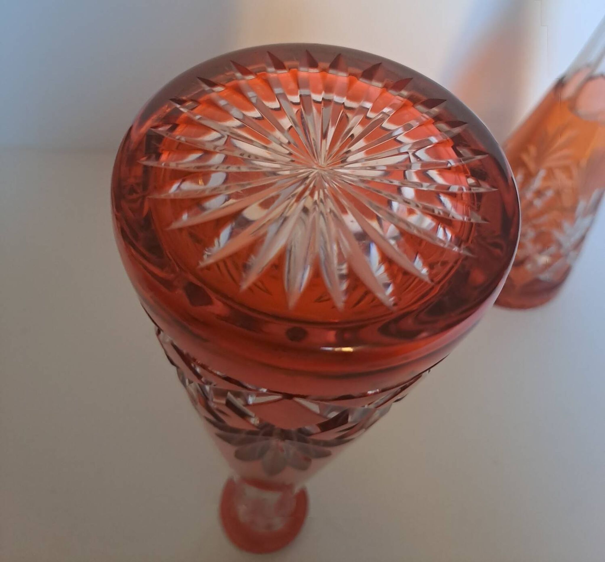 Crystal liqueur service from Saint Louis, Massenet model.