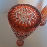 Crystal liqueur service from Saint Louis, Massenet model.