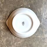 Pillivuyt white and gold porcelain eared salad bowl, "Eva" service