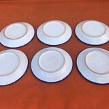 6 earthenware dessert plates