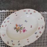 Lot deux plats ovales porcelaine vintage Bohème