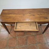 Ancienne table, console pieds fuseaux