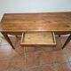 Old console table with spindle legs