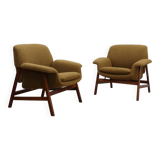 Pair 849 armchairs Gianfranco Frattini for Cassina Meda 1950s