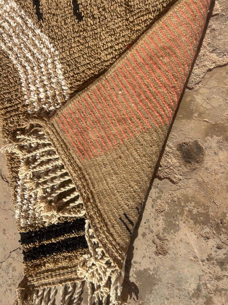 Petit tapis berbère fait main traditionnelle artisanale 100/200 cm