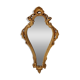 French 20th century baroque style gilded crested mirror