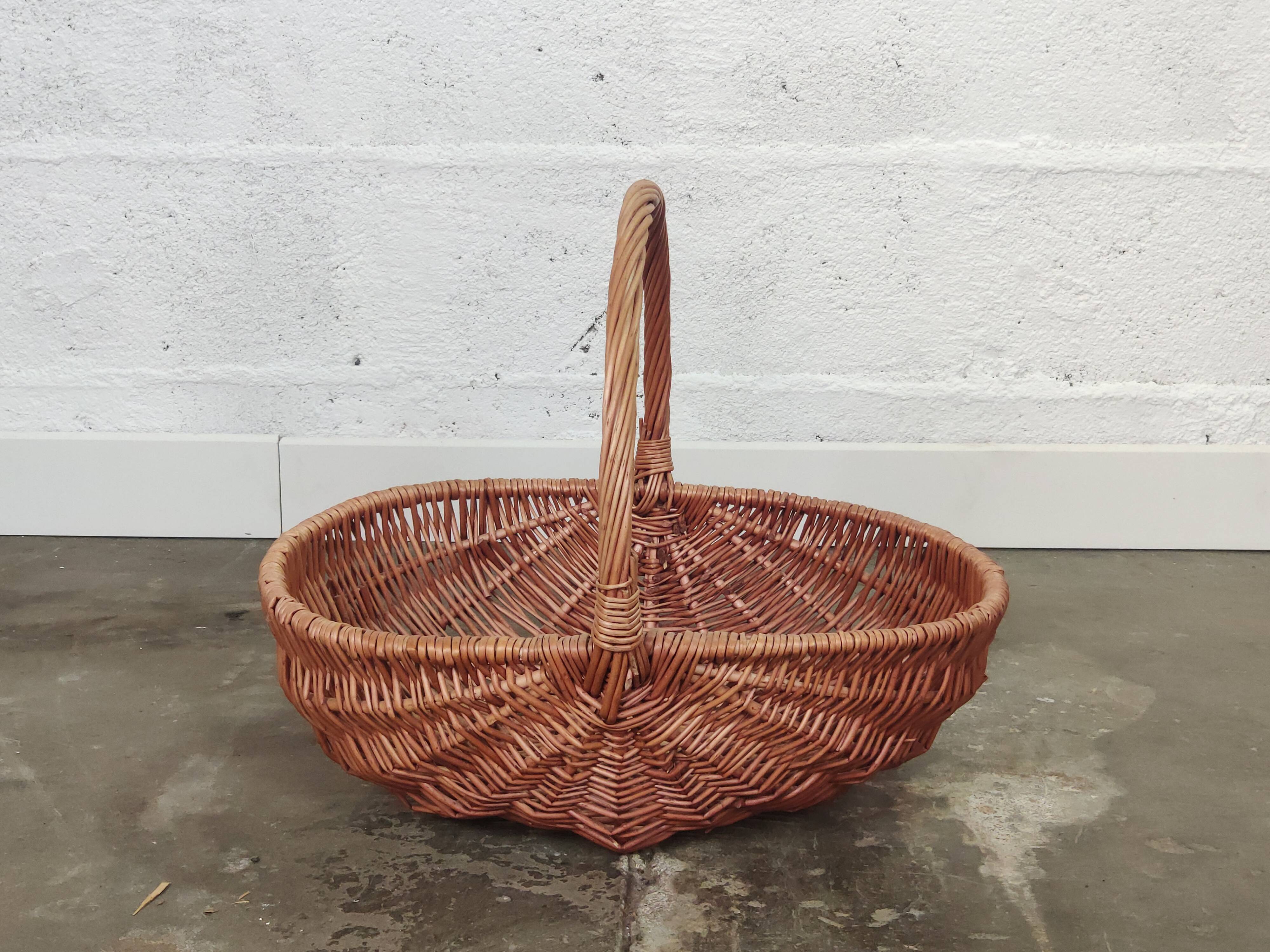 Vintage wicker basket