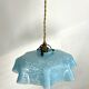 Clichy blue opaline pendant light