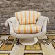 Swivel shell armchair by lusch erzeugnis 1970 vintage