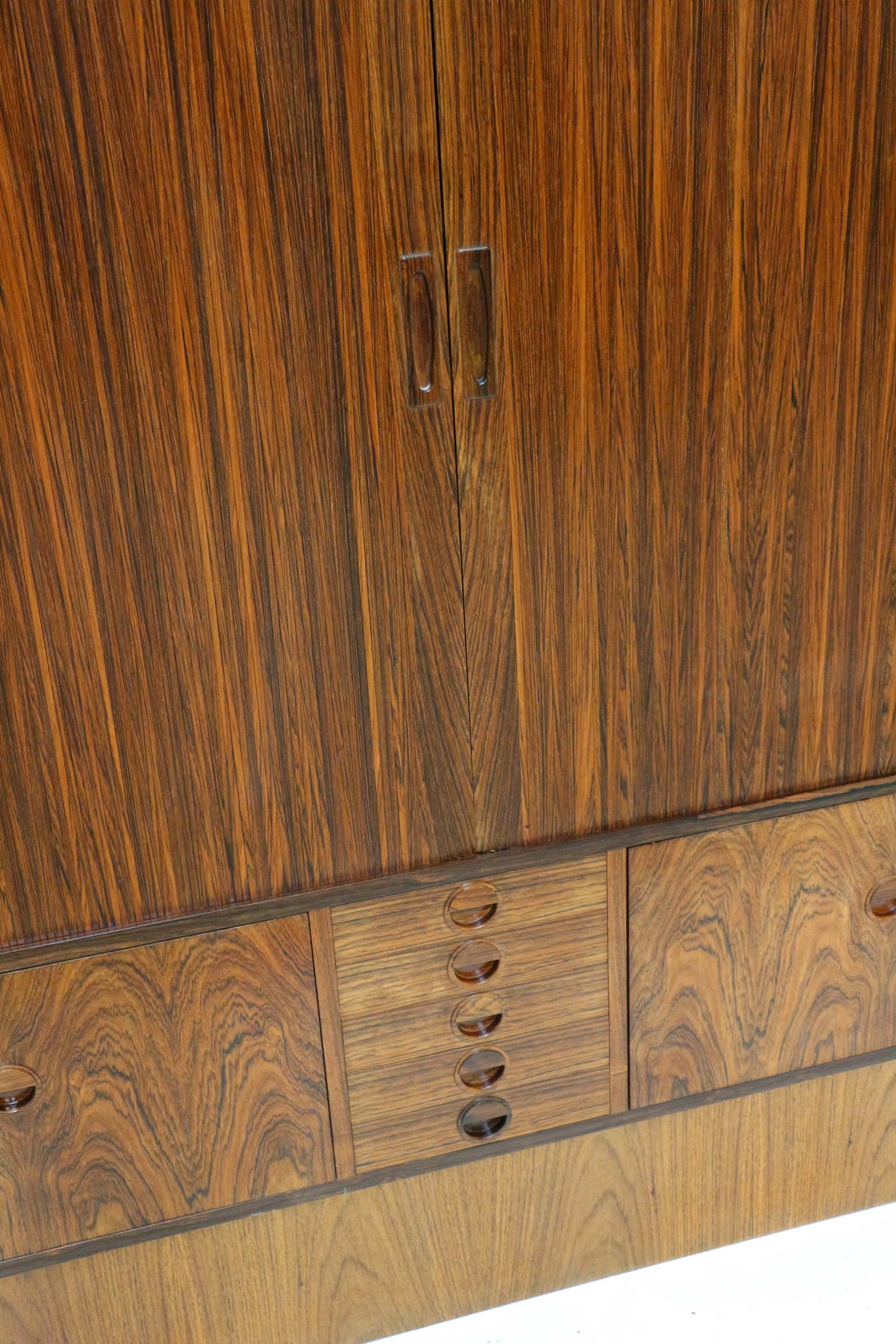 Xxl vintage rosewood sideboard / highboard made in the 60s