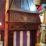Wooden fireplace