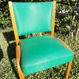 4 chaises et 2 fauteuils bow wood