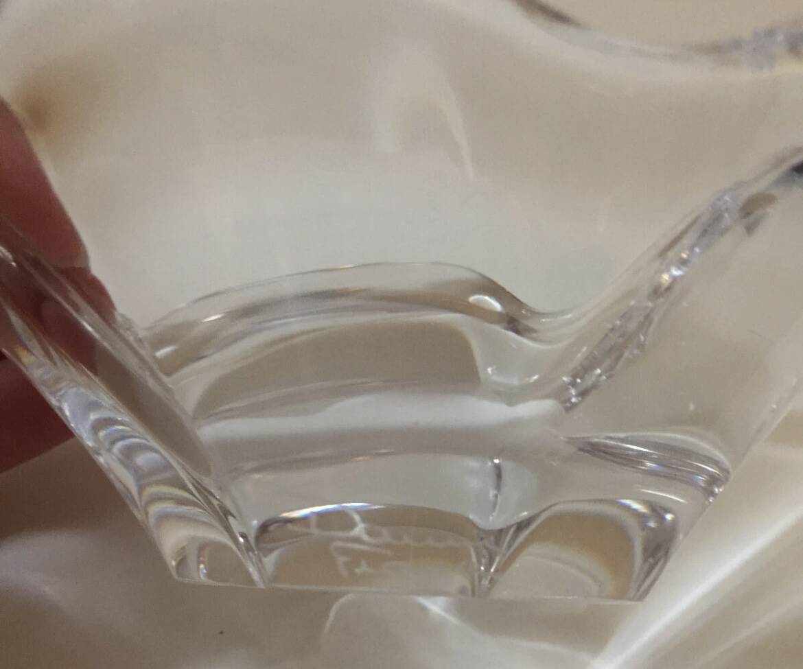 Small Daum France Crystal Ashtray