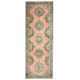 1970s Vintage Turkish Hand-Knotted Wool Cotton Orange Area Rug 138x394