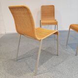 Set of three wicker chairs by Miki Astori