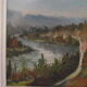 Huile sur isorel vallée de la dordogne