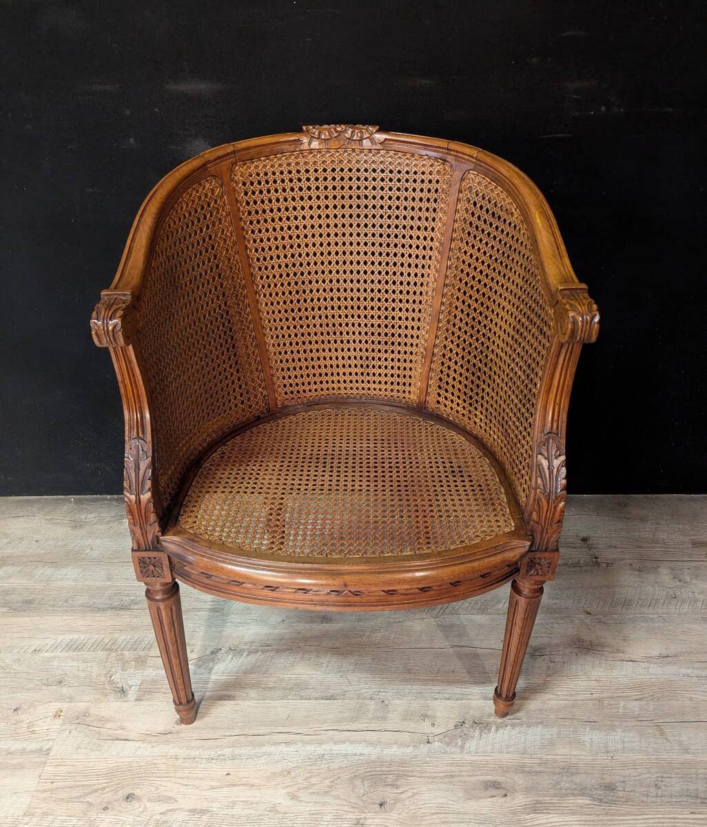 Louis XVI Caned Office Chair