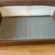 Brown leather sofa
