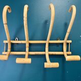 Rattan coat rack