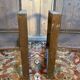 Pair of garden armchairs in steel