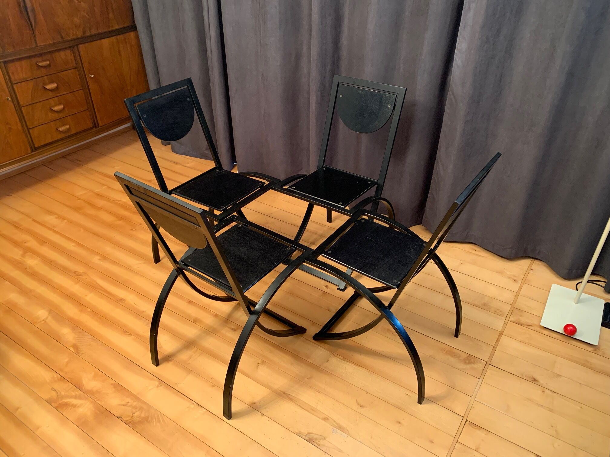 Set of four Sinus chairs by Karl Friedrich Förster, KFF, Germany, 1980s