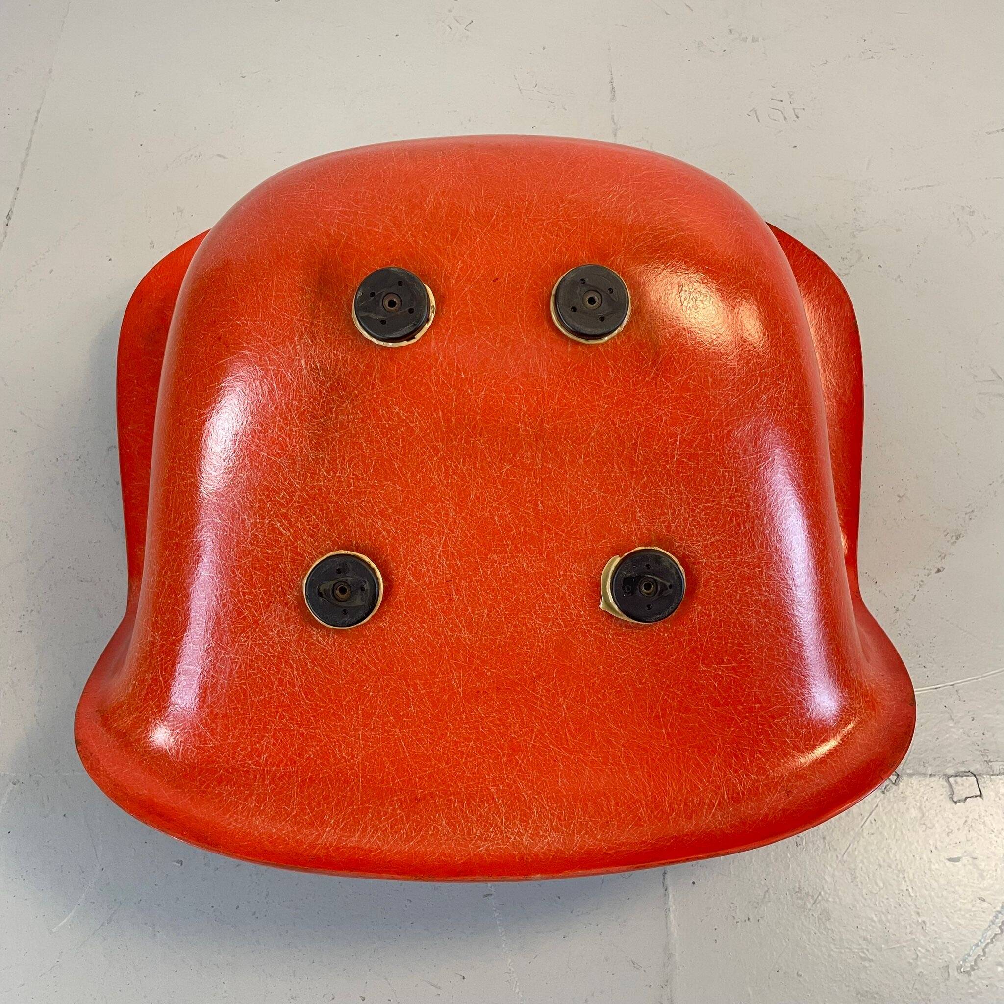 Eames Herman Miller RAR rocking chair in salmon