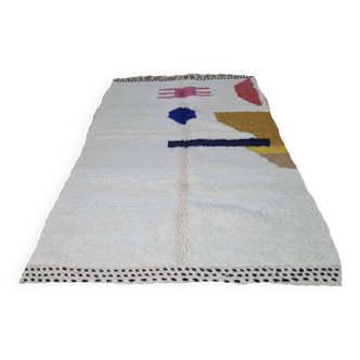 Handmade wool Berber rug 250 x 150 cm