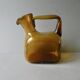1 blown glass pitcher and its cups, 60s-70s