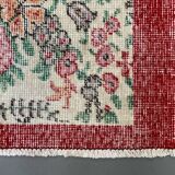 Vintage turkish rug 185x122 cm shabby distressed carpet medium