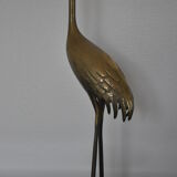 Vintage bronze statue wader