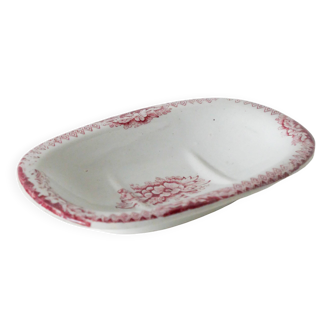 Small soap dish in Iron Earth, Pink, late 19th century
