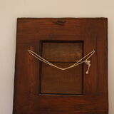 Rustic square mirror