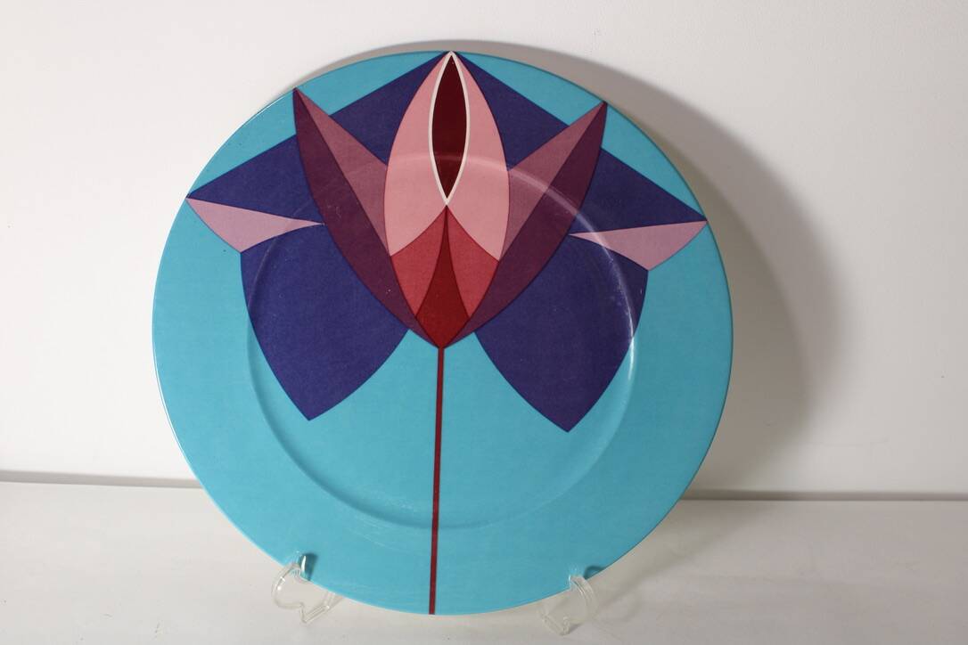 Villeroy and Boch kaleidoscope large plates 1980 x6