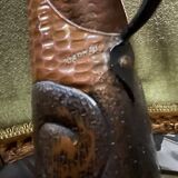 Copper & wood pitcher