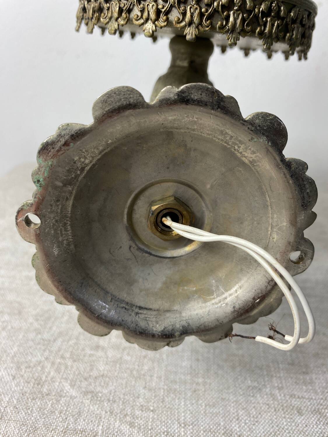 Applique poisson de style art déco en métal argenté