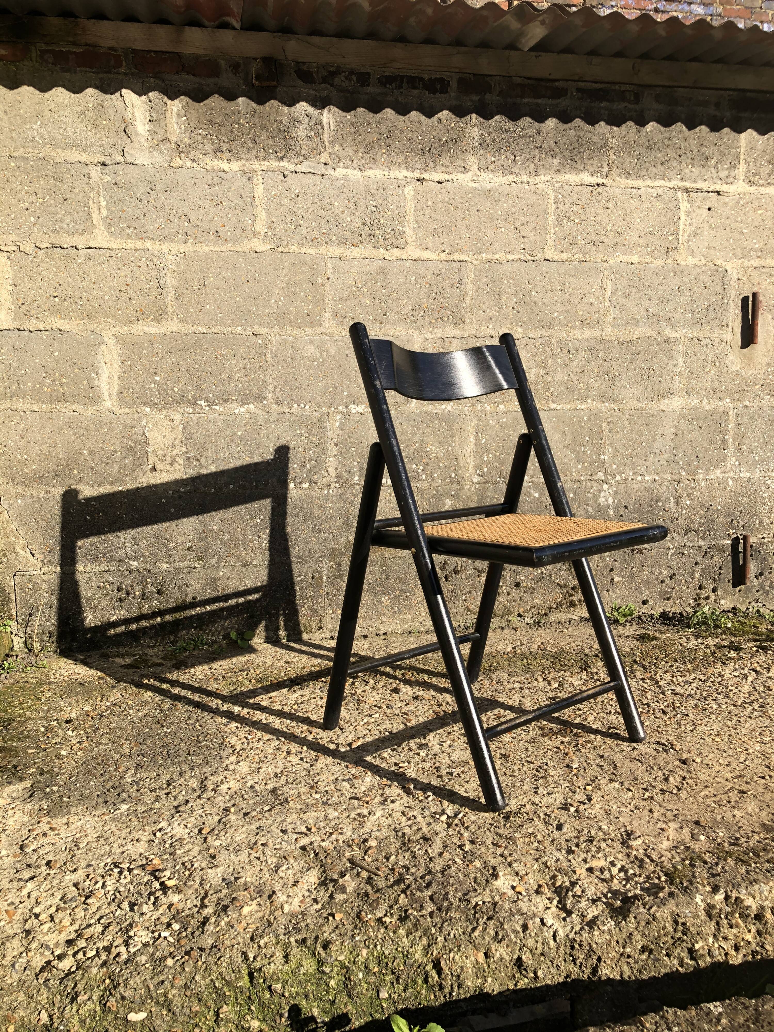 Canné chair Italian design 1980