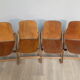 Set de 4 chaises pliantes US army années 40