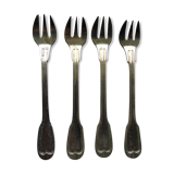 Set of 4 oyster forks