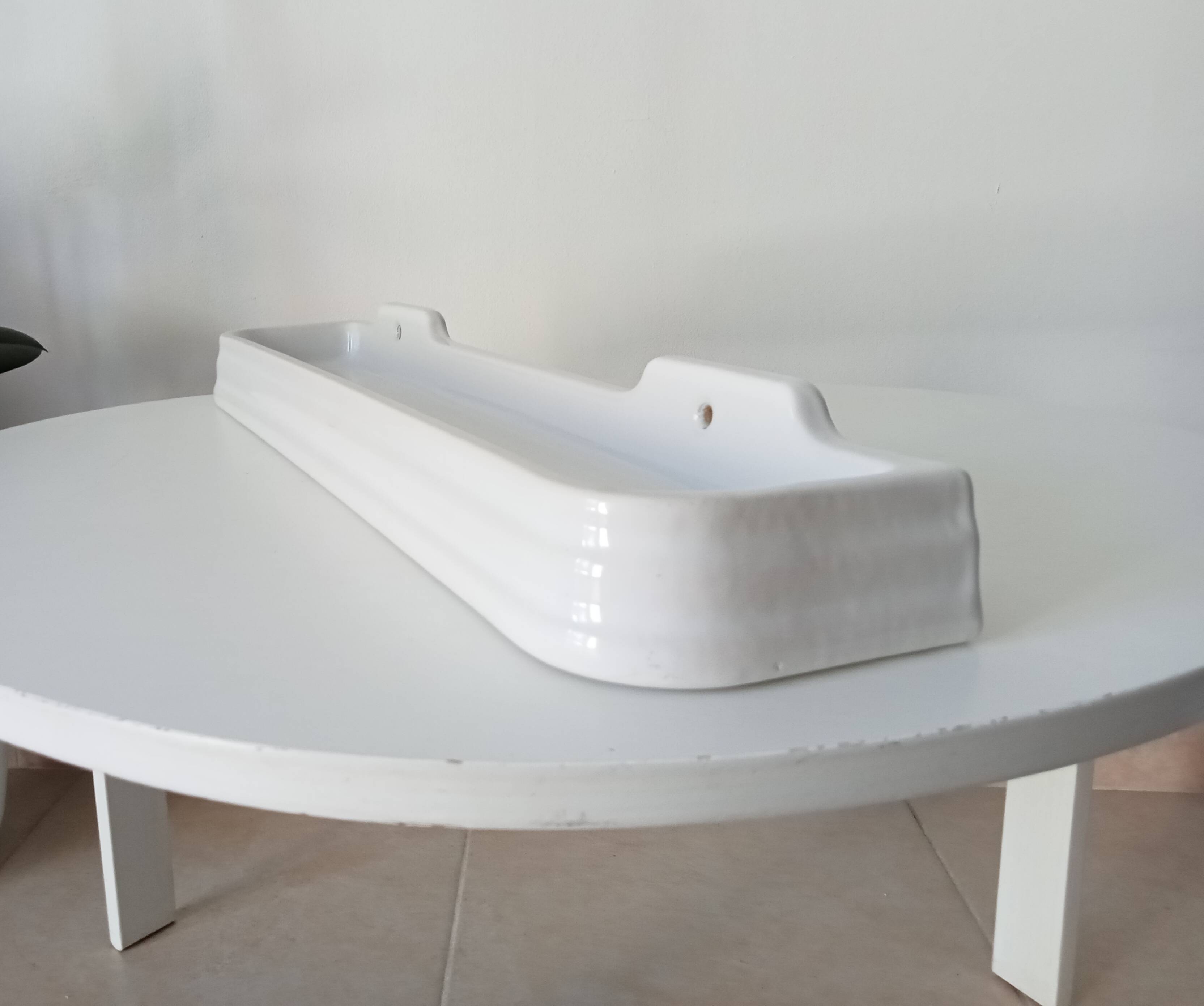 50s Art Deco Bathroom Wall Shelf