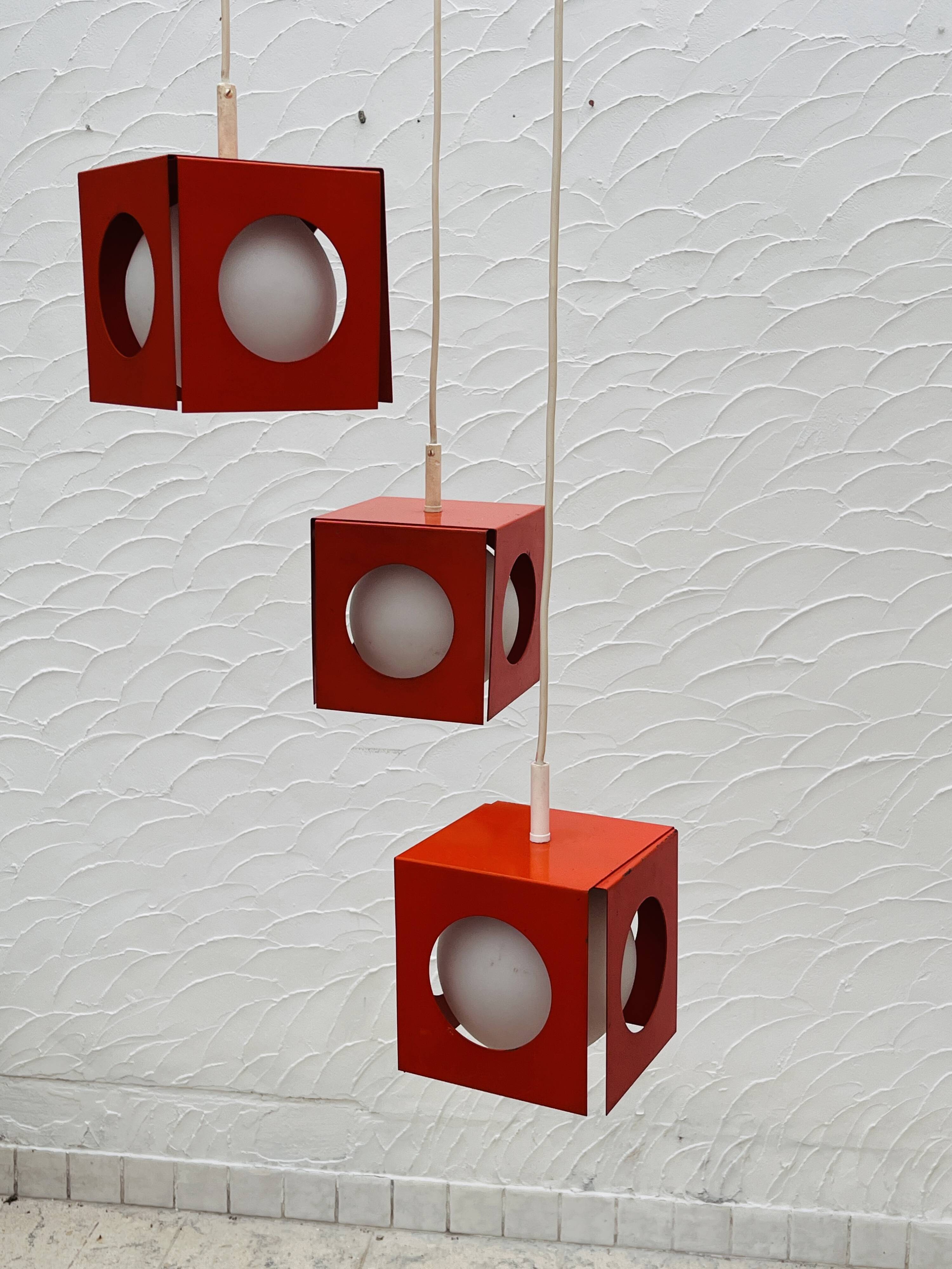 Suspension Space-âge orange