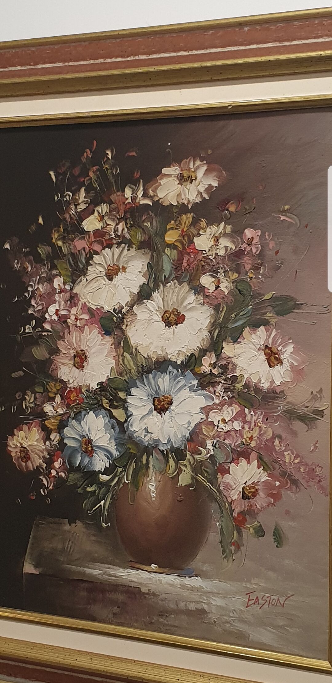 Painting still life bouquet of flowers