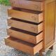 Oak chest of drawers 50s oak feet compass 5 drawers