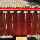 Vintage painted wood shelf