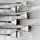 Baroque model silver metal cutlery service