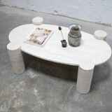 Vintage travertine coffee table