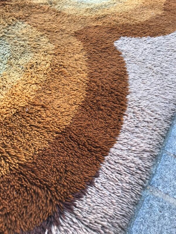 Carpet vintage years 60-70 mechanics 150 X 215 CM