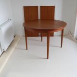 Table ronde extensible en teck